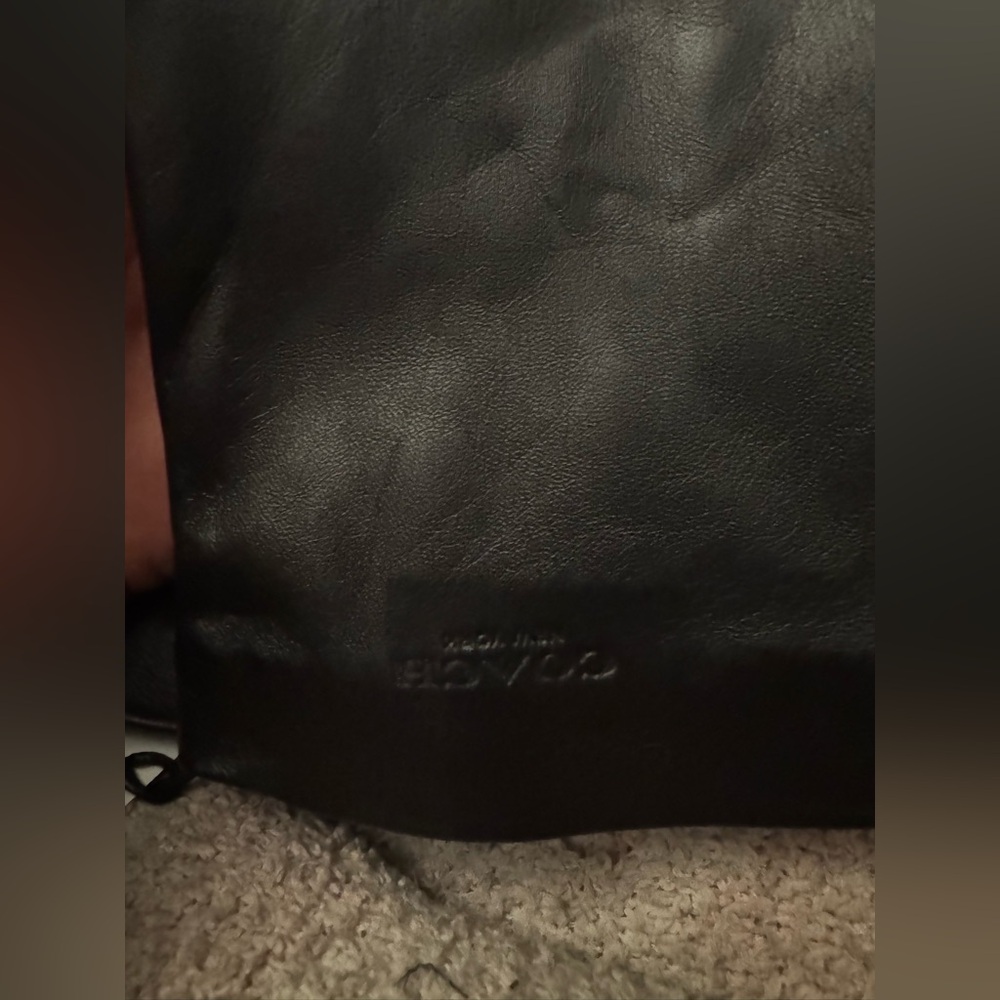 Coach Black Leather Gloves - Picture 4 of 6
